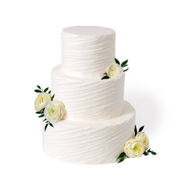 Diagonal Texture Wedding Cake