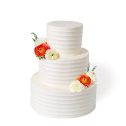 Horizontal Texture Wedding Cake