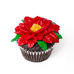 Poinsettia Cupcake